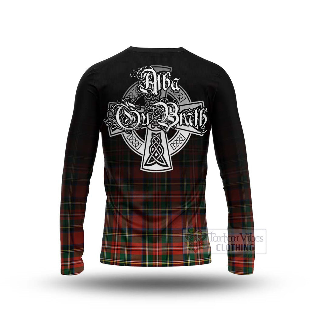 Lyle Tartan Long Sleeve T-Shirt Featuring Alba Gu Brath Family Crest Celtic Inspired - Tartan Vibes Clothing