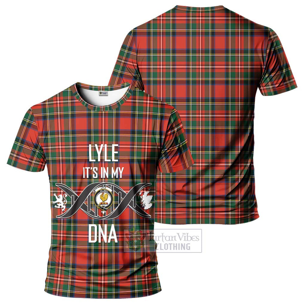 Lyle Tartan T-Shirt with Family Crest DNA In Me Style - Tartan Vibes Clothing