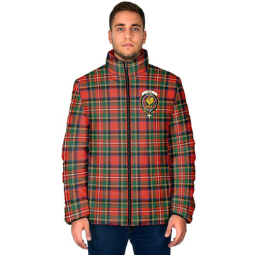 Lyle Tartan Padded Jacket with Family Crest - Tartan Vibes Clothing