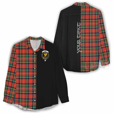 Lyle Tartan Women's Casual Shirt with Family Crest and Half Of Me Style - Tartan Vibes Clothing