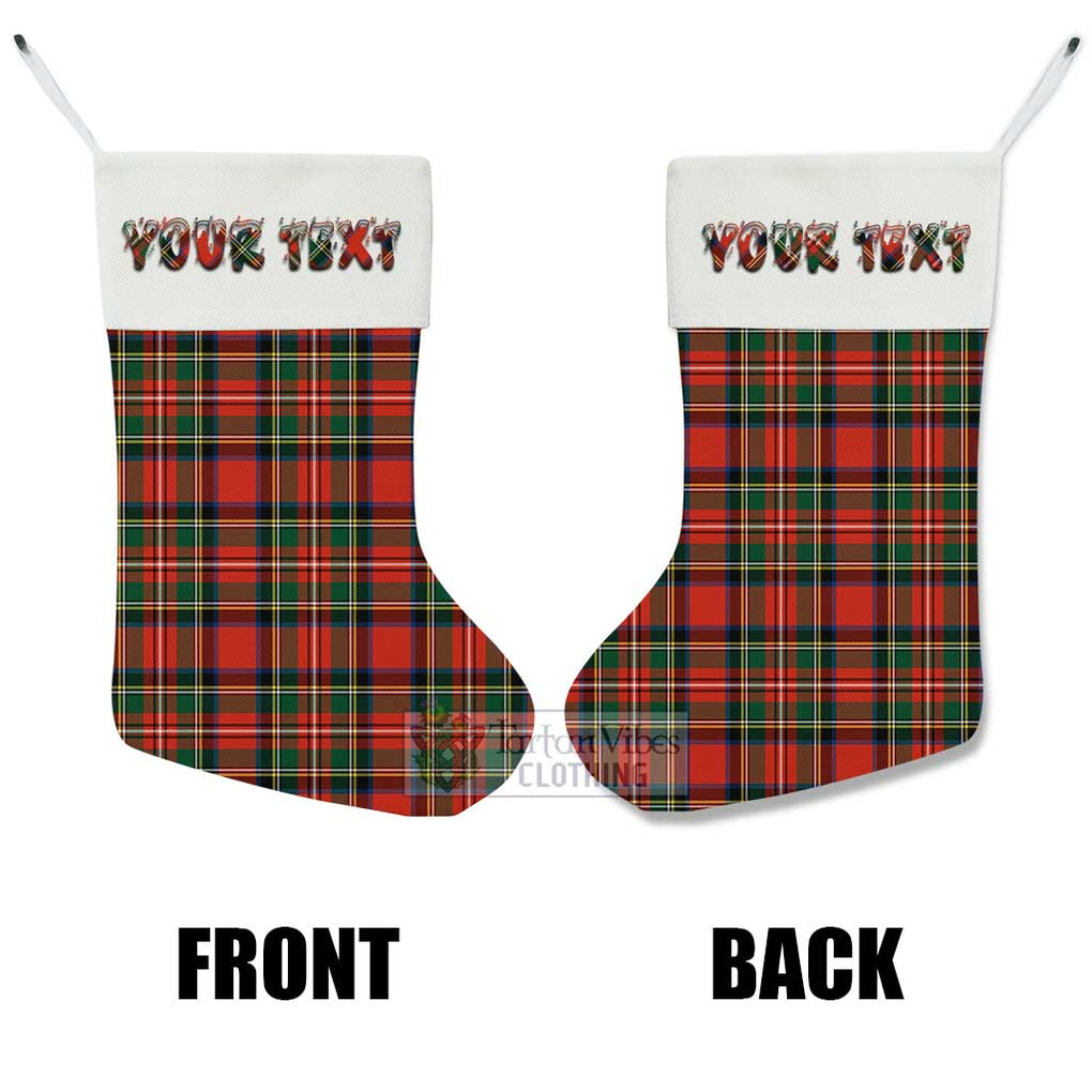 Lyle Tartan Christmas Stocking with Personalized Text - Tartan Vibes Clothing