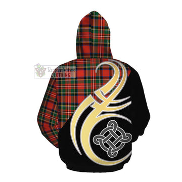 Lyle Tartan Cotton Hoodie with Family Crest and Celtic Symbol Style Pullover Hoodie - Tartan Vibes Clothing