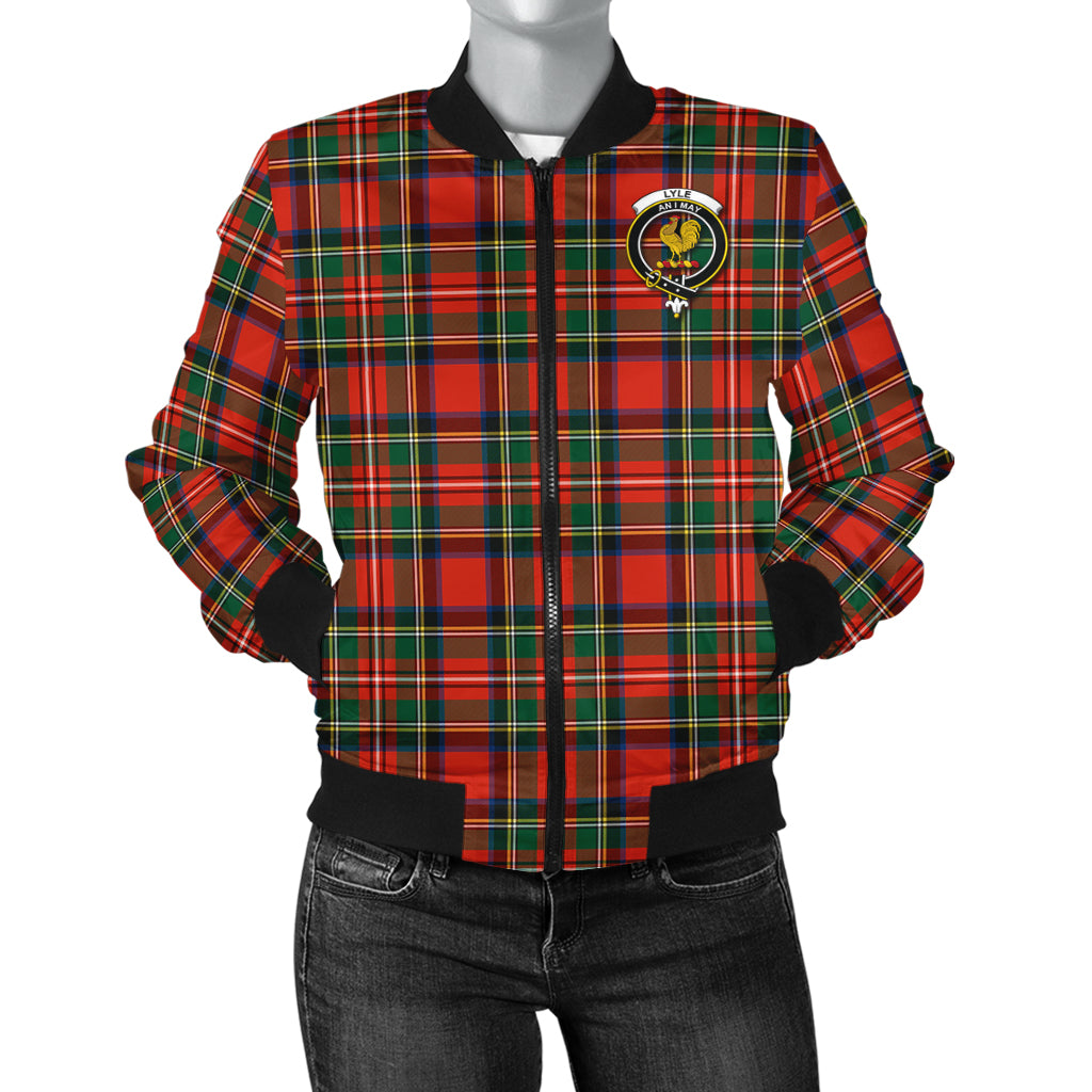 Lyle Tartan Bomber Jacket with Family Crest - Tartan Vibes Clothing