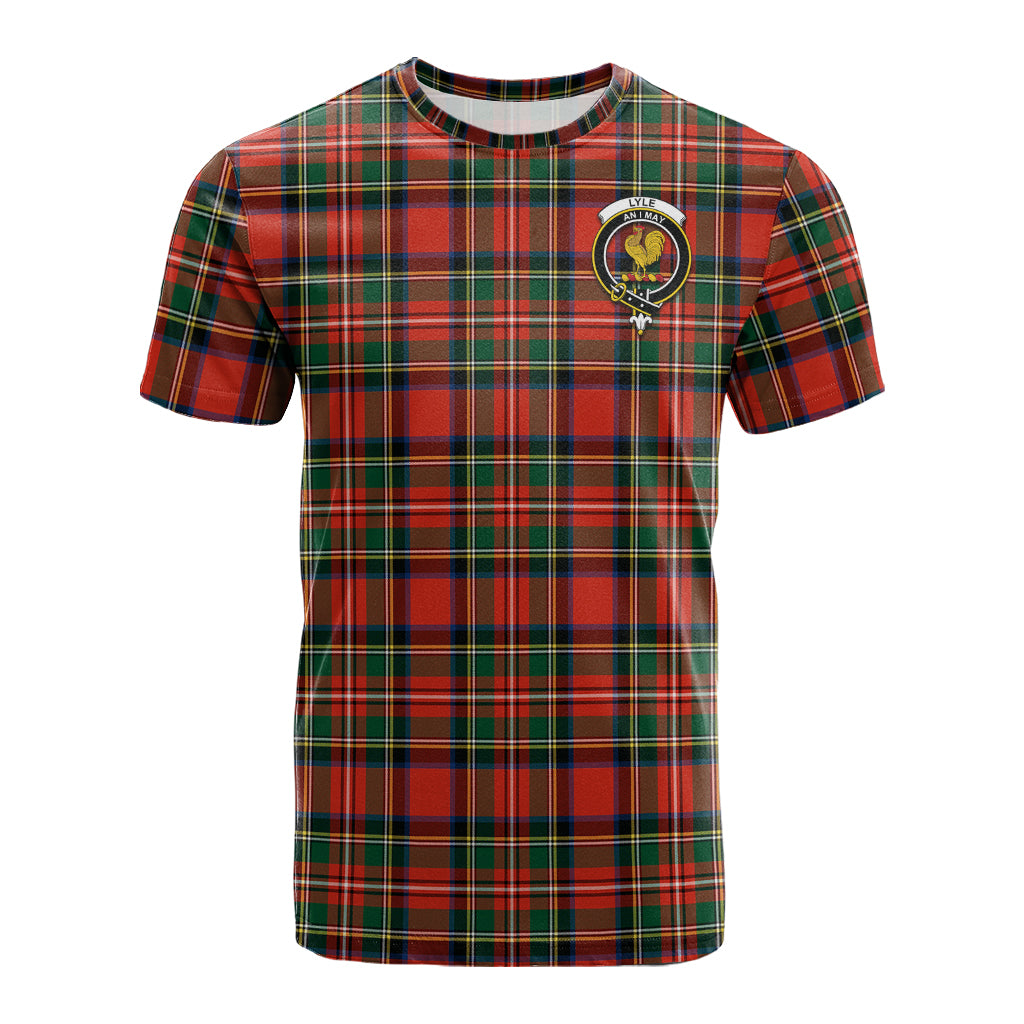 Lyle Tartan T-Shirt with Family Crest - Tartan Vibes Clothing