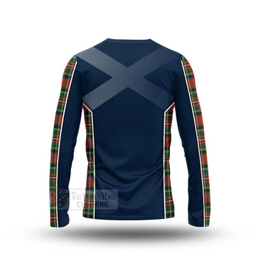 Tartan Vibes Clothing Lyle Tartan Long Sleeve T-Shirt with Family Crest and Scottish Thistle Vibes Sport Style