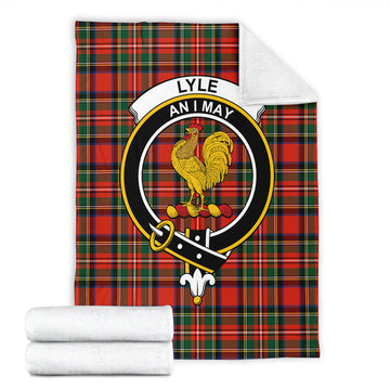 Lyle Tartan Blanket with Family Crest
