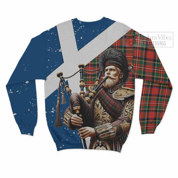 Lyle Tartan Sweatshirt with Family Crest Scottish Bagpiper Vibes - Tartan Vibes Clothing