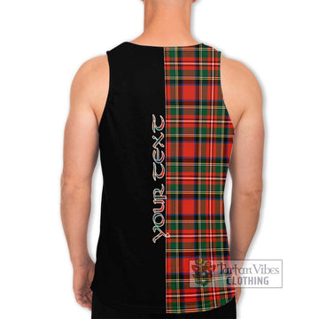Lyle Tartan Men's Tank Top with Family Crest and Half Of Me Style - Tartan Vibes Clothing