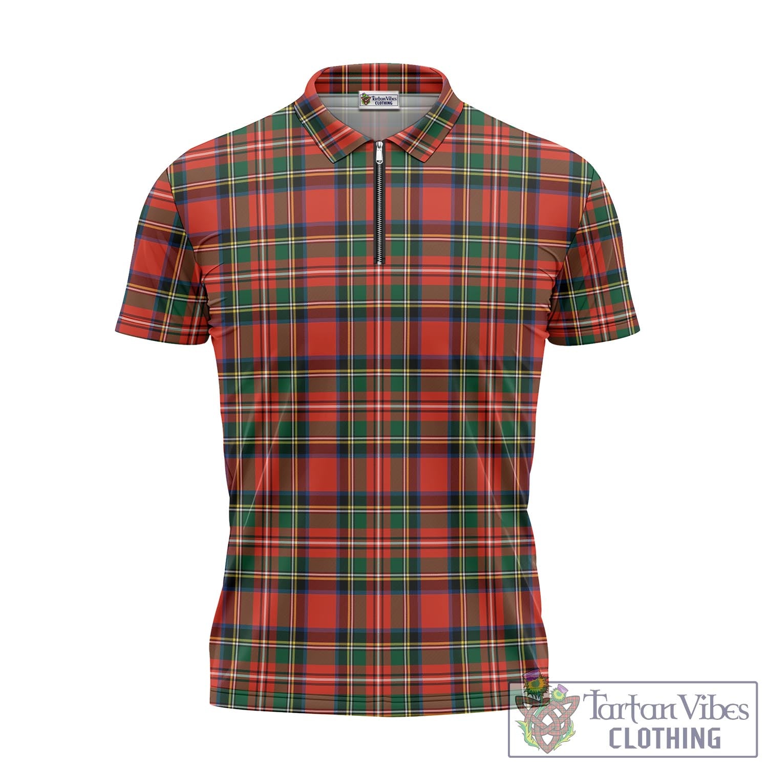 Lyle Tartan Zipper Polo Shirt - Tartan Vibes Clothing