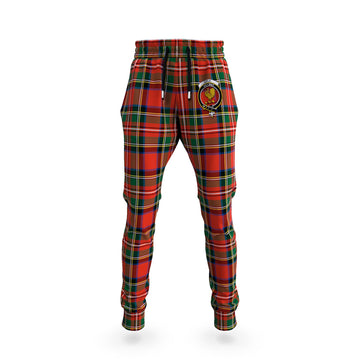 Lyle Tartan Joggers Pants with Family Crest 5XL - Tartan Vibes Clothing