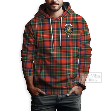 Lyle Tartan Hoodie with Family Crest Celtic Skull Style - Tartan Vibes Clothing