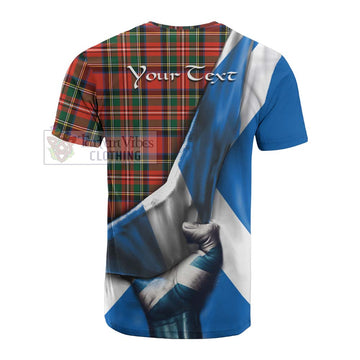 Lyle Tartan Cotton T-shirt with Family Crest Scotland Patriotic Style - Tartan Vibes Clothing