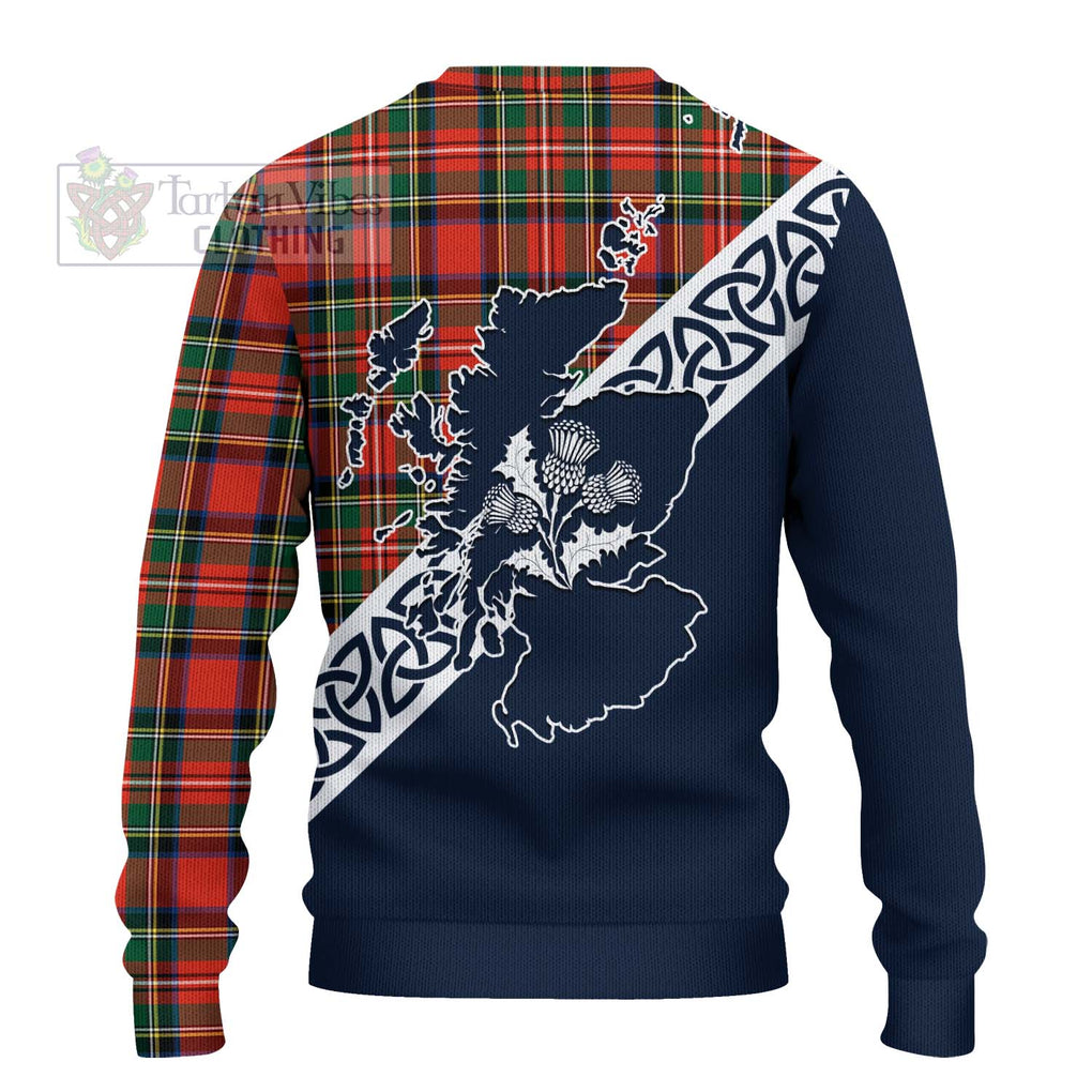 Lyle Tartan Ugly Sweater Featuring Thistle and Scotland Map - Tartan Vibes Clothing