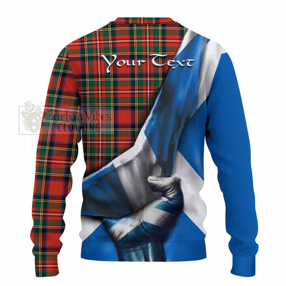 Lyle Tartan Knitted Sweater with Family Crest Scotland Patriotic Style - Tartan Vibes Clothing