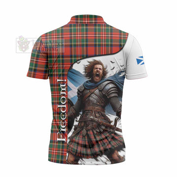 Lyle Crest Tartan Zipper Polo Shirt Inspired by the Freedom of Scottish Warrior - Tartan Vibes Clothing