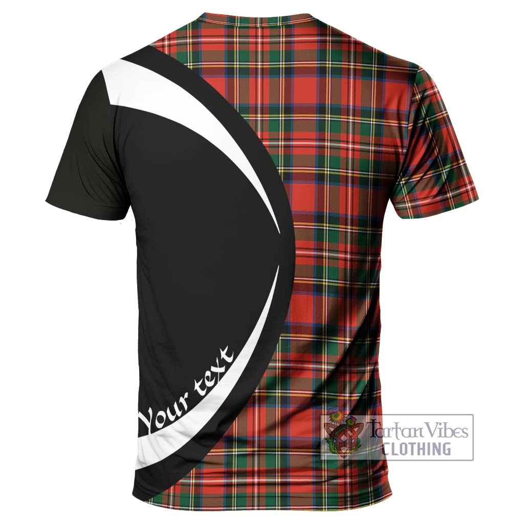 Lyle Tartan T-Shirt with Family Crest Circle Style - Tartan Vibes Clothing