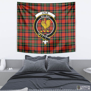 Lyle Tartan Tapestry Wall Hanging and Home Decor for Room with Family Crest - Tartan Vibes Clothing