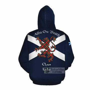 Lyle Tartan Lion Rampant Cotton Hoodie Proudly Display Your Heritage with Alba Gu Brath and Clan Name Pullover Hoodie - Tartan Vibes Clothing