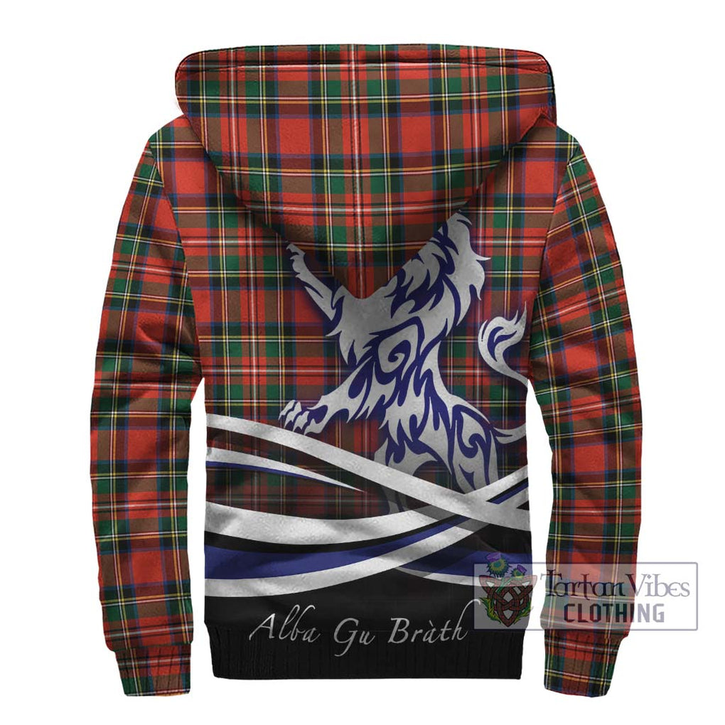 Lyle Tartan Sherpa Hoodie with Alba Gu Brath Regal Lion Emblem - Tartan Vibes Clothing