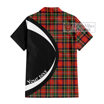Lyle Tartan Hawaiian Shirt with Family Crest Circle Style - Tartan Vibes Clothing
