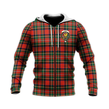 Lyle Tartan Knitted Hoodie with Family Crest