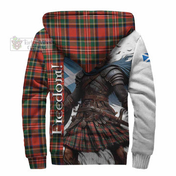 Lyle Crest Tartan Sherpa Hoodie Inspired by the Freedom of Scottish Warrior - Tartan Vibes Clothing