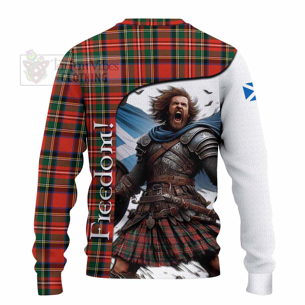 Lyle Crest Tartan Knitted Sweater Inspired by the Freedom of Scottish Warrior - Tartan Vibes Clothing