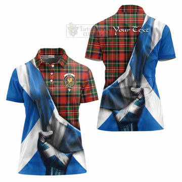 Lyle Tartan Women's Polo Shirt with Family Crest Scotland Patriotic Style - Tartan Vibes Clothing