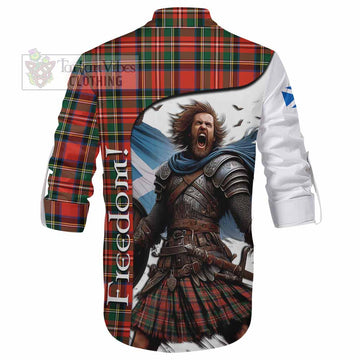 Lyle Crest Tartan Ghillie Kilt Shirt Inspired by the Freedom of Scottish Warrior - Tartan Vibes Clothing