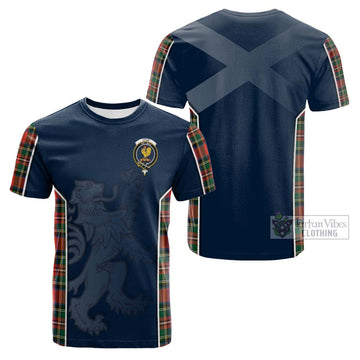 Lyle Tartan Cotton T-shirt with Family Crest and Lion Rampant Vibes Sport Style Kid's Shirt - Tartan Vibes Clothing