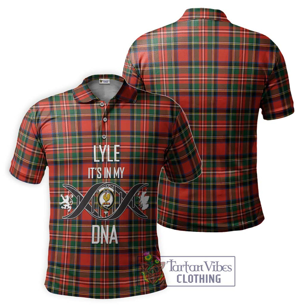 Lyle Tartan Polo Shirt with Family Crest DNA In Me Style - Tartan Vibes Clothing