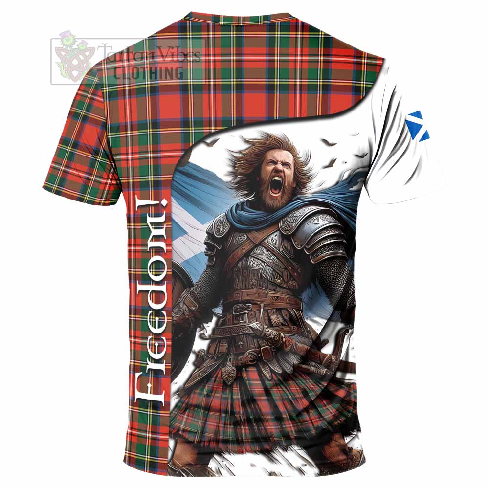 Lyle Crest Tartan T-Shirt Inspired by the Freedom of Scottish Warrior - Tartan Vibes Clothing