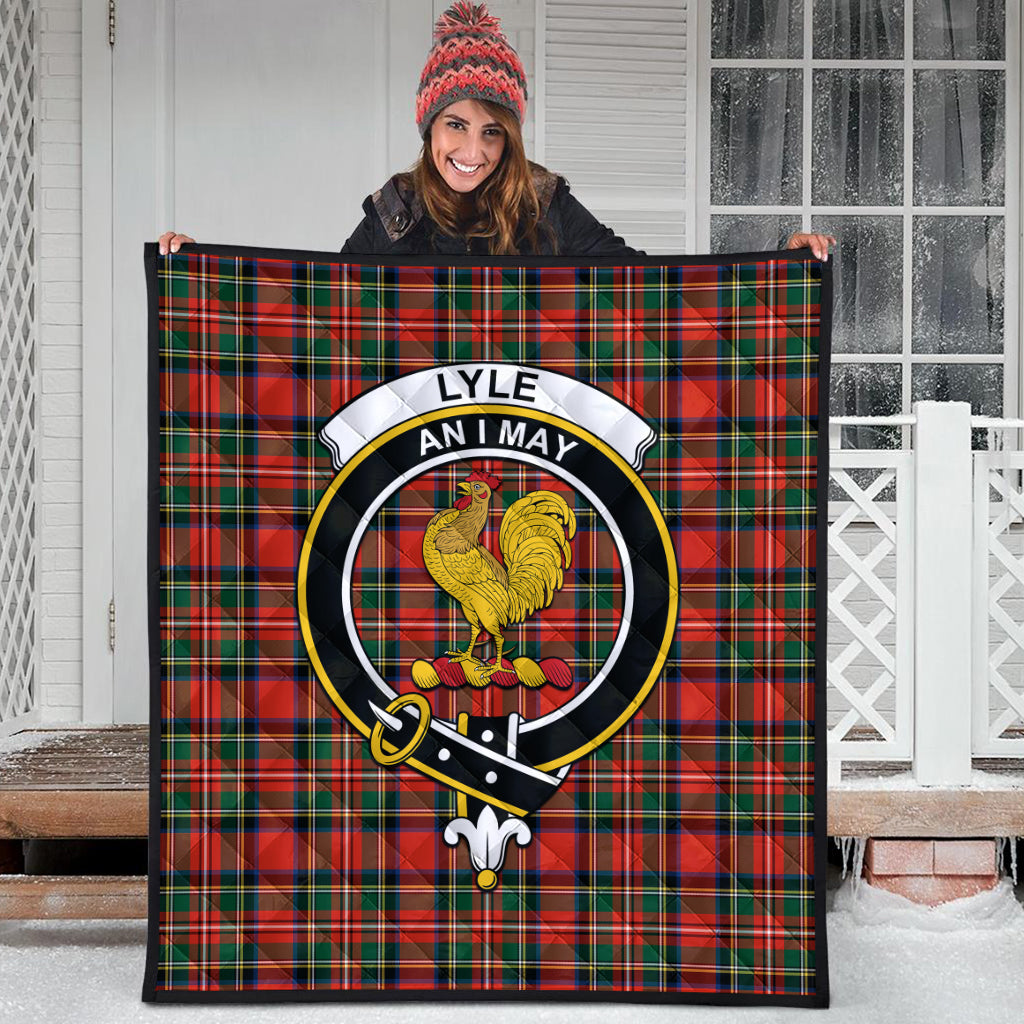 lyle-tartan-quilt-with-family-crest