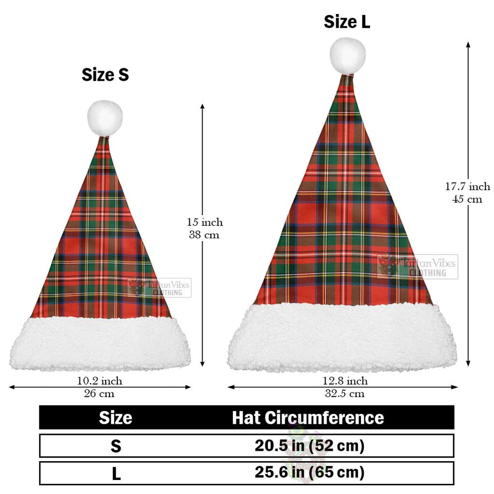 Lyle Tartan Christmas Santa Hats Christmas Hat L 25.6in (65cm) - Tartan Vibes Clothing