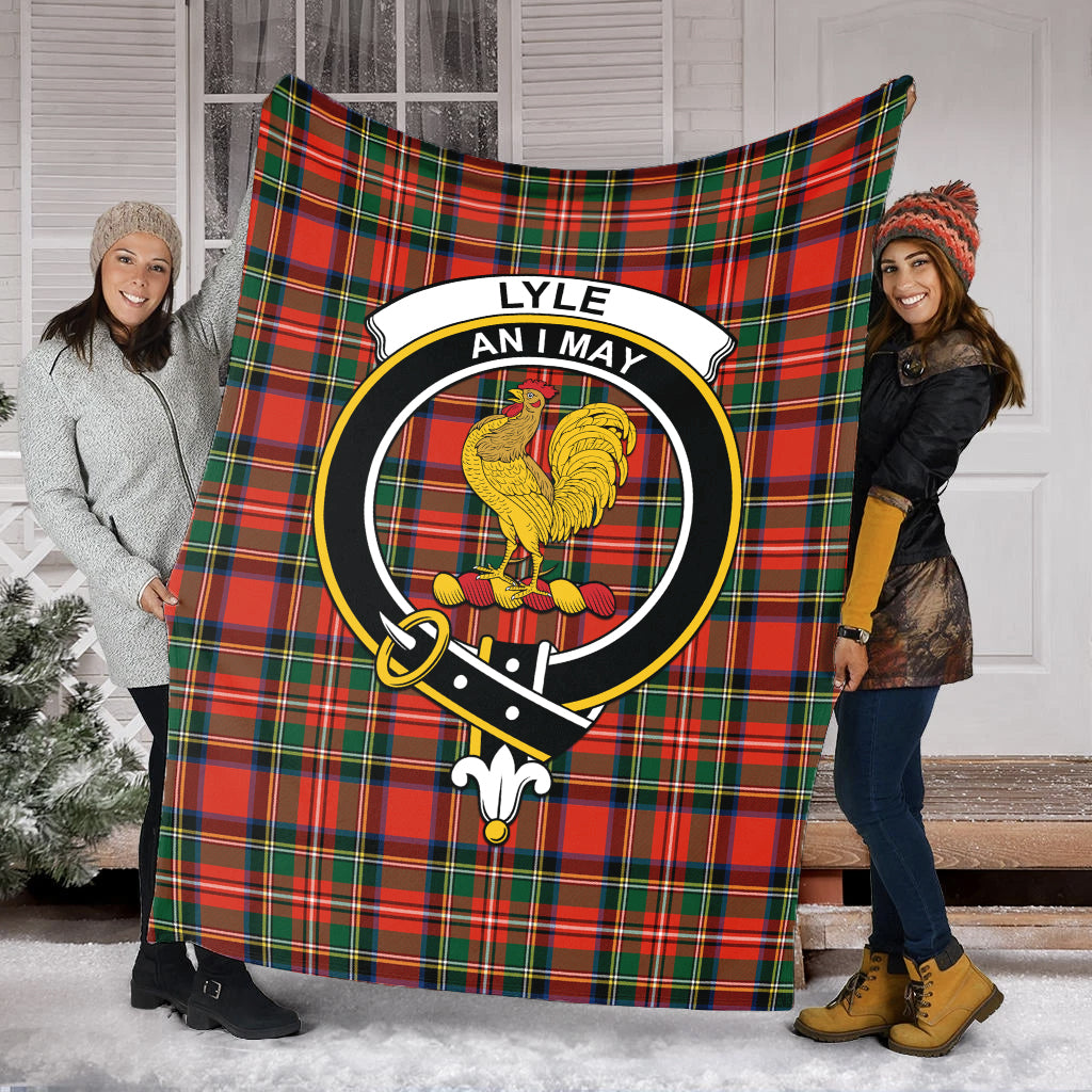 Lyle Tartan Blanket with Family Crest - Tartan Vibes Clothing