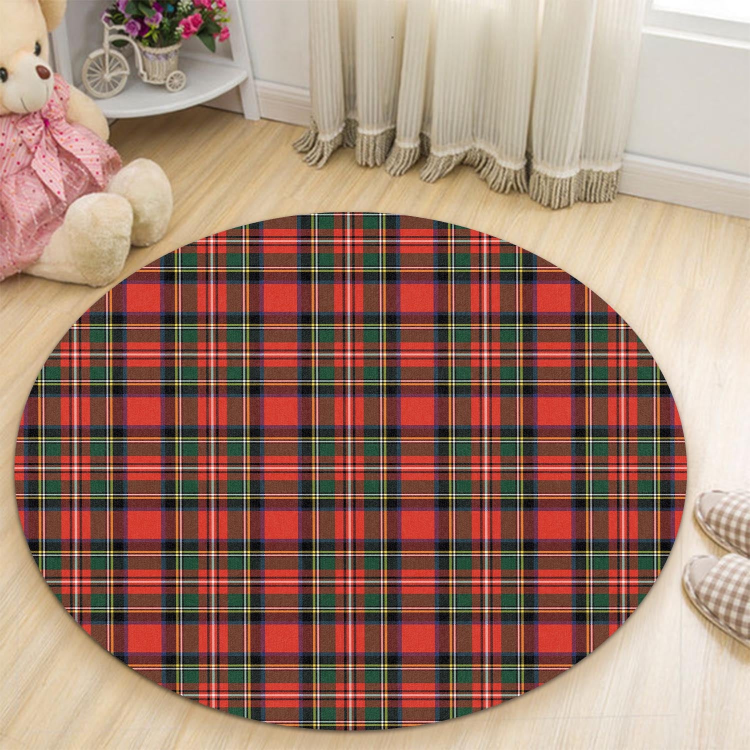 Lyle Tartan Round Rug - Tartan Vibes Clothing