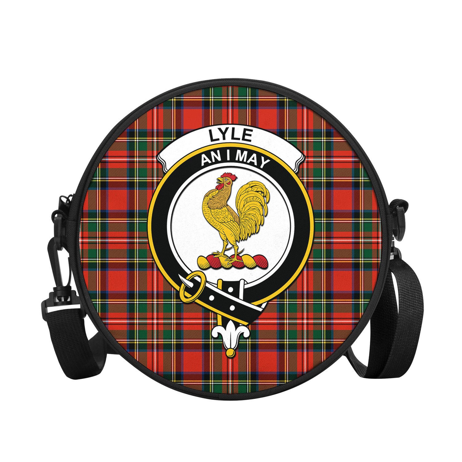 Lyle Tartan Round Satchel Bags with Family Crest - Tartan Vibes Clothing