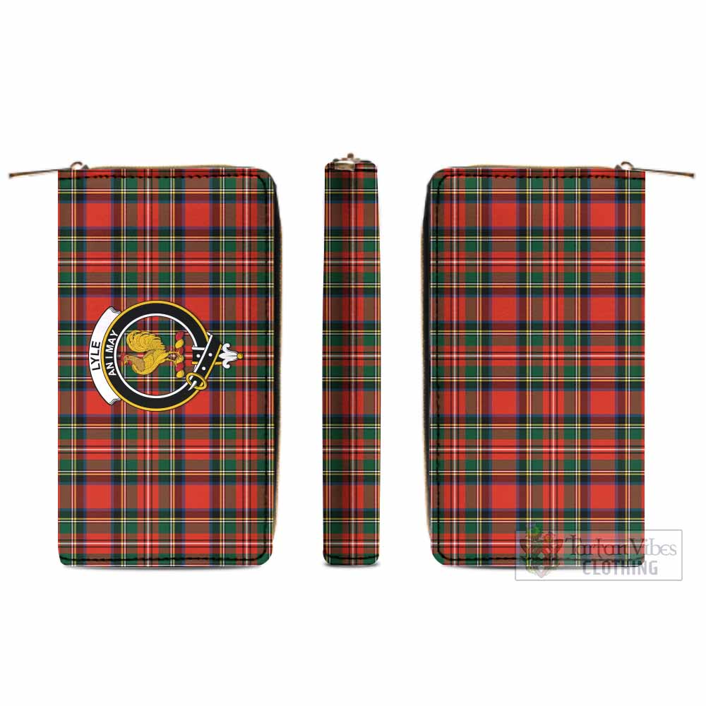 Lyle Tartan Women's Leather Wallet with Family Crest - Tartan Vibes Clothing