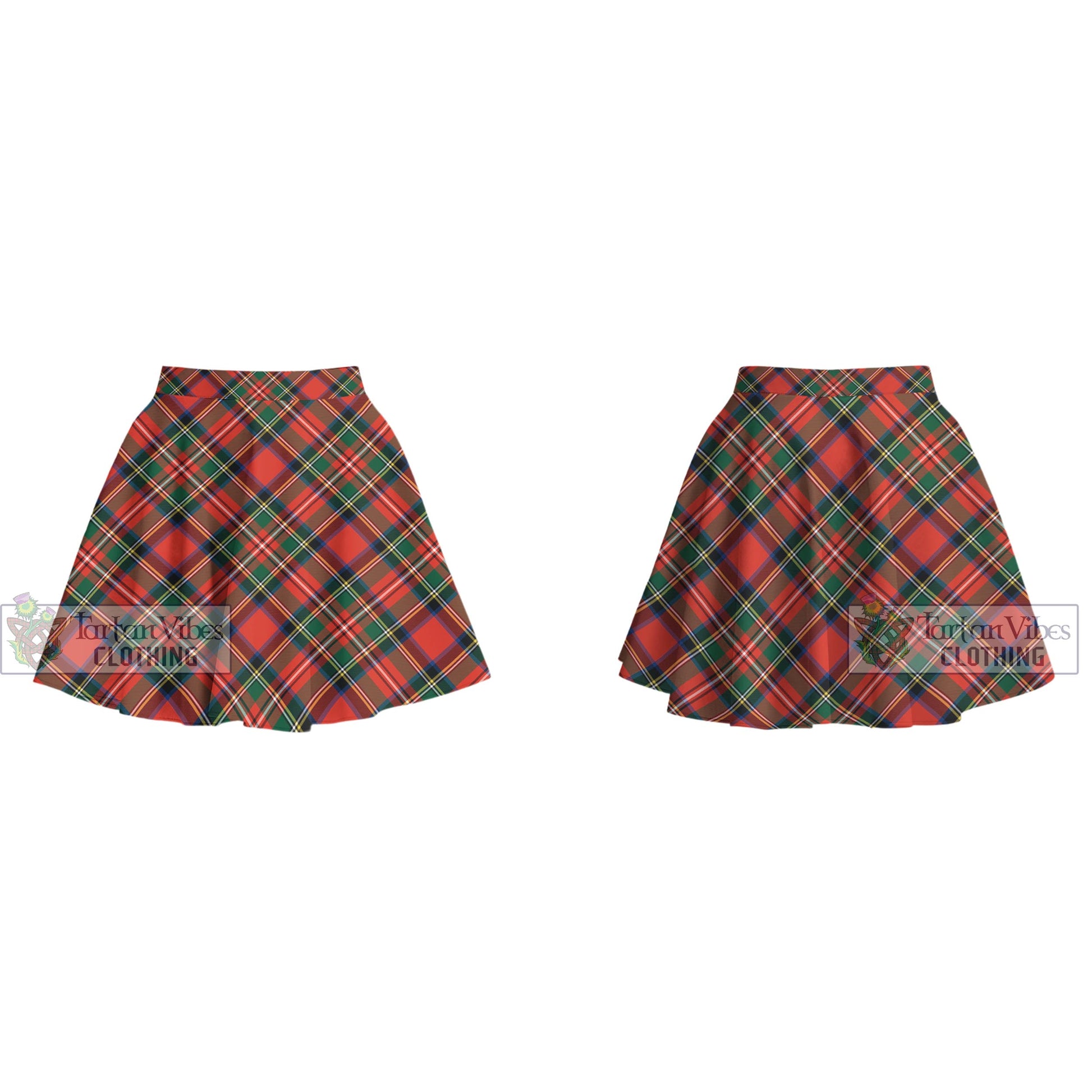 Lyle Tartan Women's Plated Mini Skirt Cross Style - Tartan Vibes Clothing