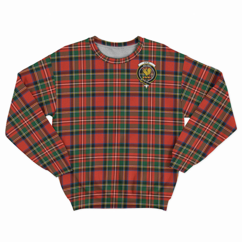Lyle Tartan Sweatshirt with Family Crest - Tartan Vibes Clothing