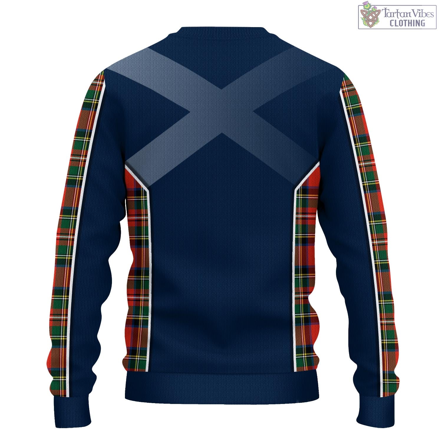 Lyle Tartan Knitted Sweatshirt with Family Crest and Scottish Thistle Vibes Sport Style - Tartan Vibes Clothing