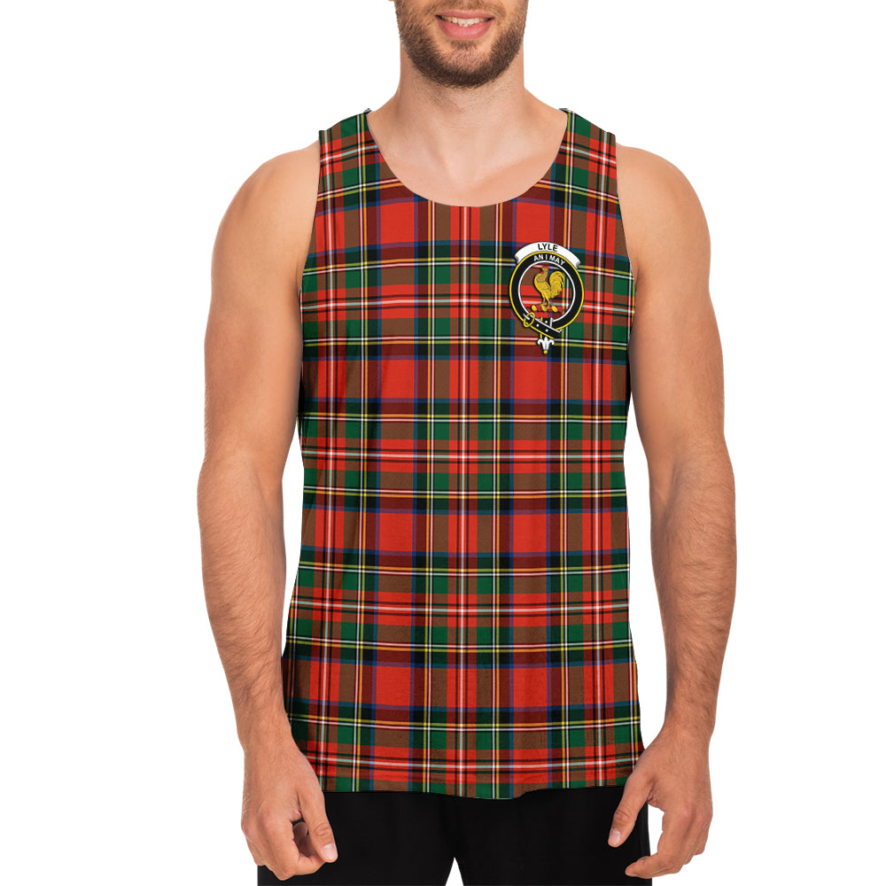 Lyle Tartan Mens Tank Top with Family Crest - Tartan Vibes Clothing