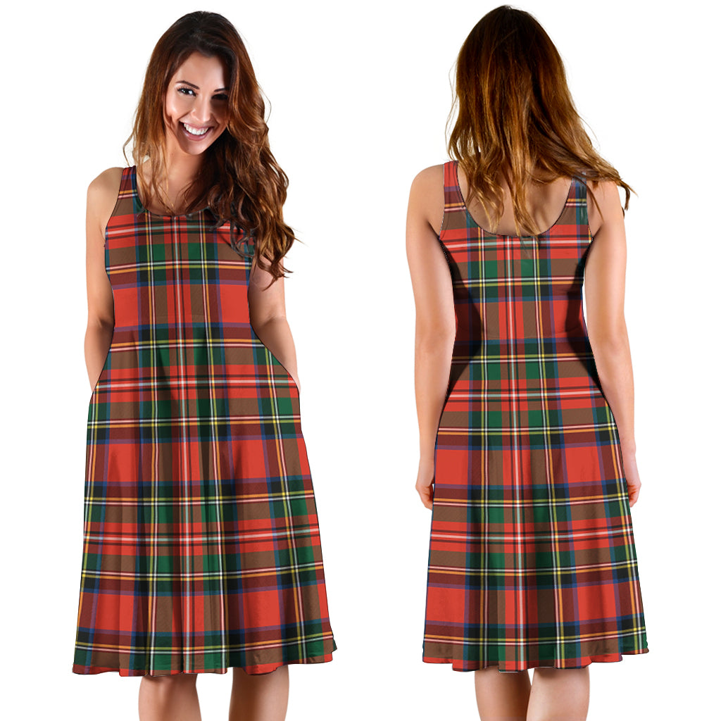 Lyle Tartan Sleeveless Midi Womens Dress - Tartan Vibes Clothing