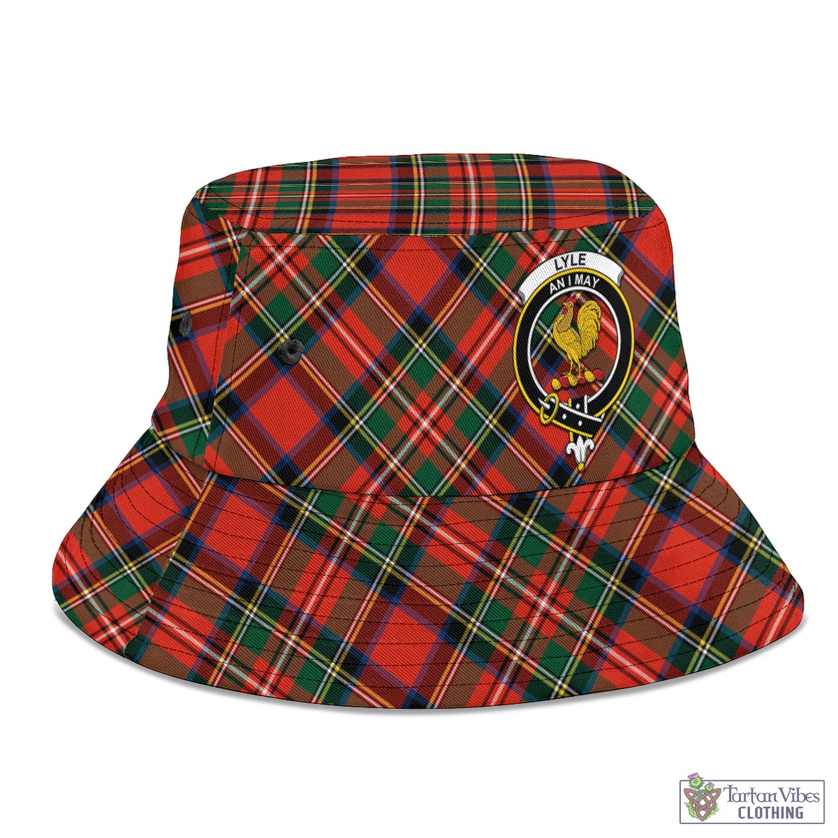 Lyle Tartan Bucket Hat with Family Crest - Tartan Vibes Clothing