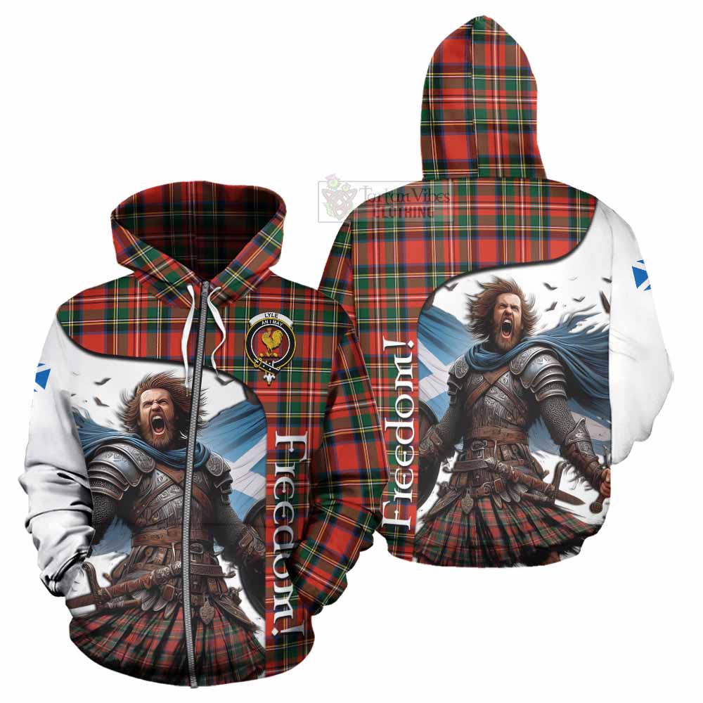 Lyle Crest Tartan Hoodie Inspired by the Freedom of Scottish Warrior Zip Hoodie - Tartan Vibes Clothing