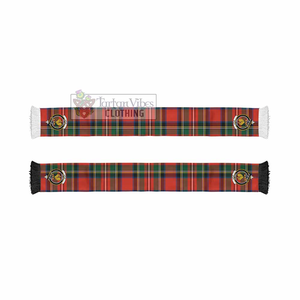 Lyle Tartan Ruffneck Scarf with Family Crest - Tartan Vibes Clothing