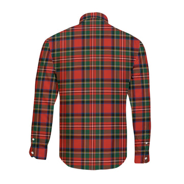 Lyle Tartan Long Sleeve Button Up Shirt with Family Crest - Tartan Vibes Clothing