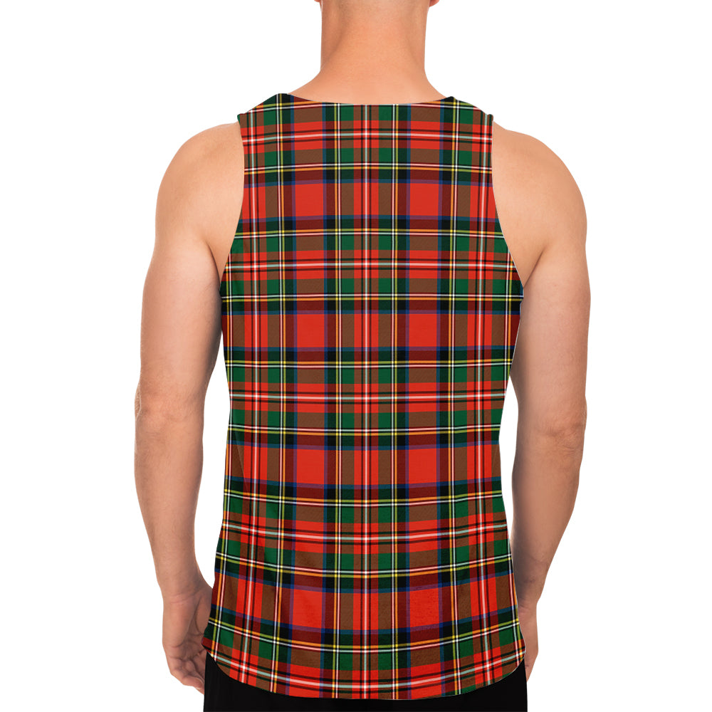 Lyle Tartan Mens Tank Top with Family Crest - Tartan Vibes Clothing
