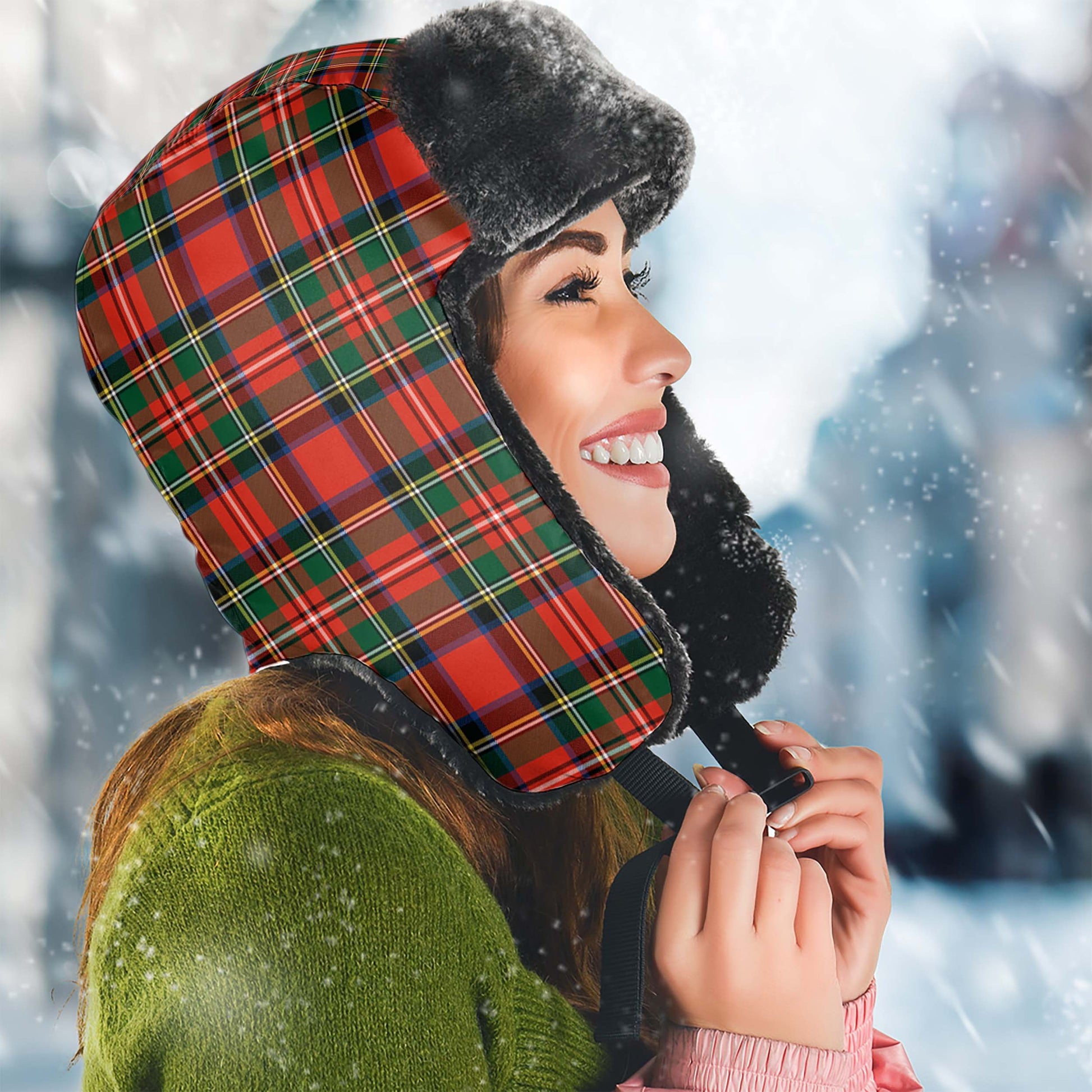 Lyle Tartan Winter Trapper Hat - Tartan Vibes Clothing
