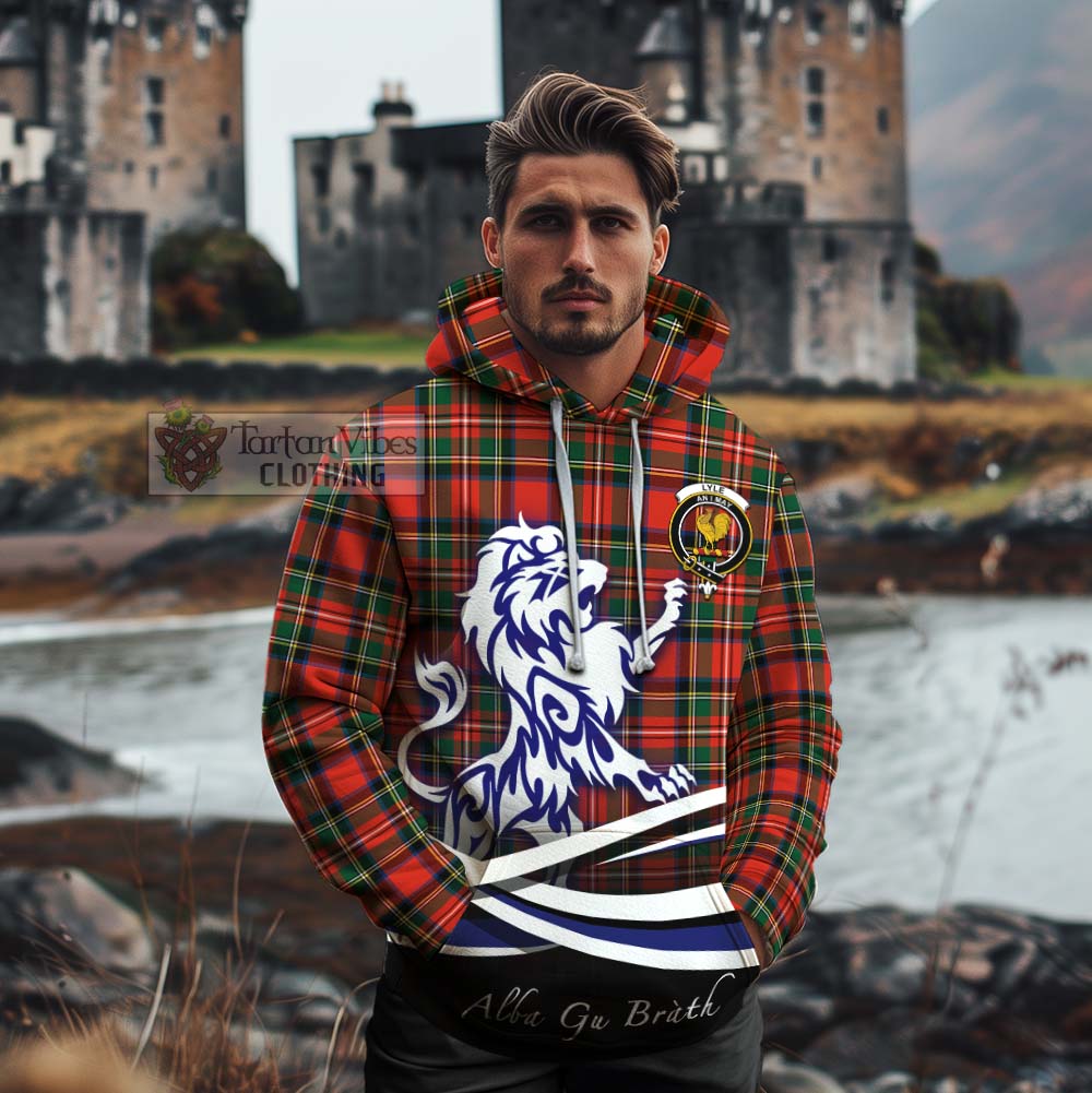 Lyle Tartan Cotton Hoodie with Alba Gu Brath Regal Lion Emblem - Tartan Vibes Clothing